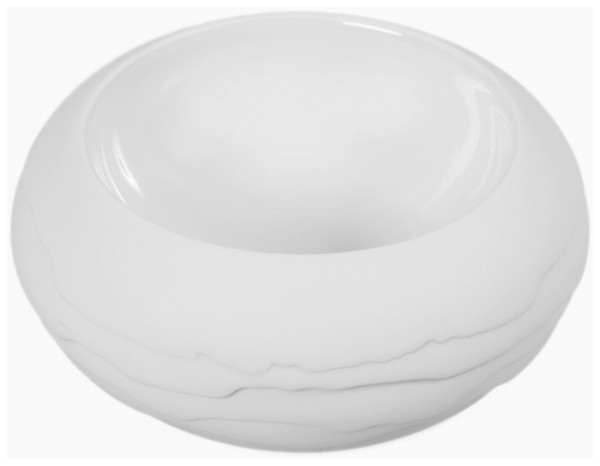 Terra Schale D18cm H8cm weiss