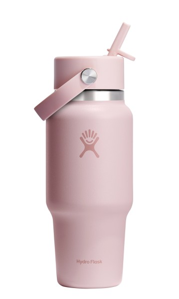 Trinkflasche Travel Wide Flex Deckel Strohhalm 700ml trilli