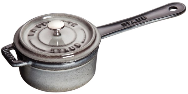 Stieltopf 10cm, Gusseisen, Graphit-Grau