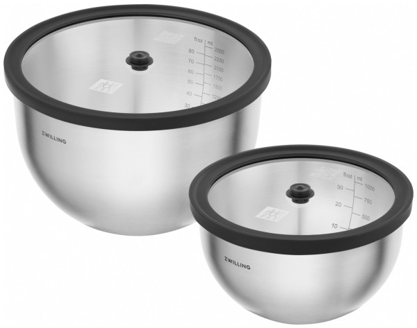 2tlg. Unlock Schüsselset Edelstahl