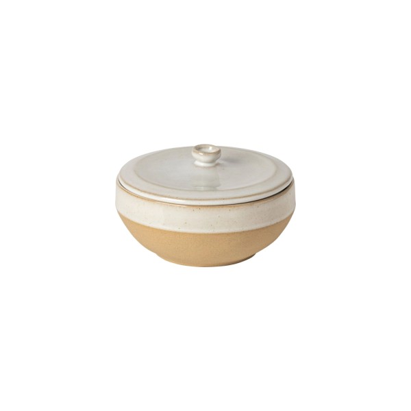 Marrakesh Schale mit Deckel 500ml 15cm H8.5cm sable blanc