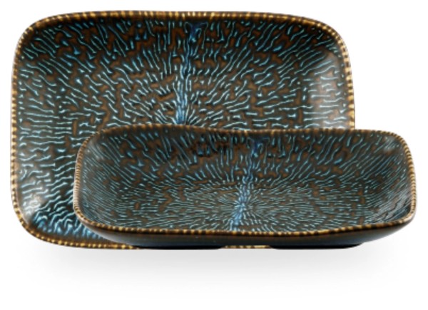 Cascade Sapphire Blue Naturtablett 26x18cm