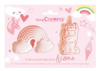 2er Set Ausstechformen Einhorn