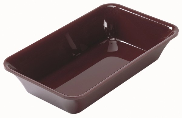 Rechteckige Schale GN1/4 26.5x16.2x5cm schwarz