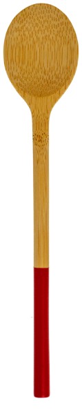 Kochlöffel S 22.5cm Bambus brick red