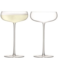 2er Set Wine Culture Sektschale 320ml transparent