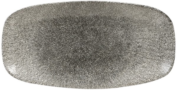 S.P. Raku Quartz Black Platte recht. 29.8x15.3cm