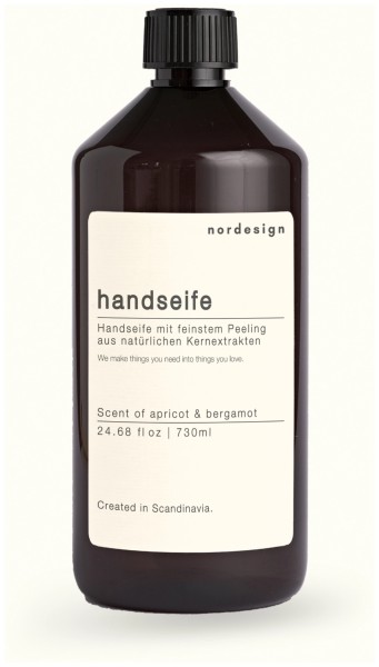 Nachfüllflasche Handseife mit Peeling 730ml apricot & bergam