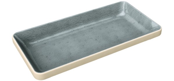 Playground NARA Schale flach eckig grau 18x9cm 0.18lt H2.3cm