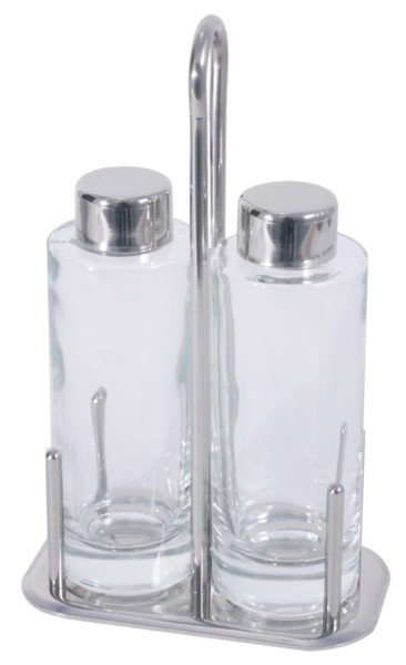 Menage Essig u. Öl 18/10 15x9x21.5cm