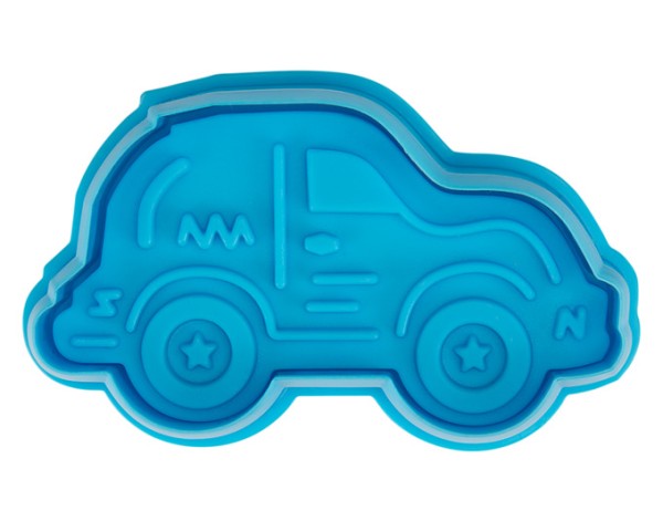 Ausstecher Auto 7 cm hellblau