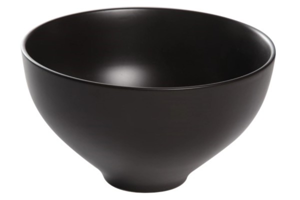 Okinawa Salatschüssel, schwarz, D 22cm H 12.5cm