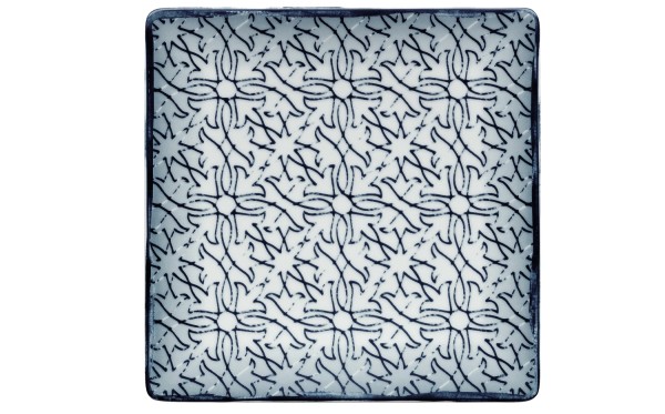 Shabby Chic 63075 Teller halbtief coupe eckig 12cm