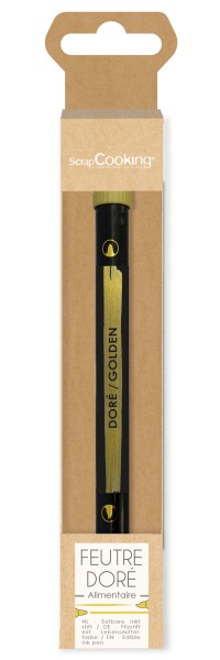 Lebensmittelstift beidseitig gold
