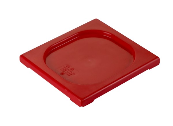 GN Deckel 1/6 Polypropylen rot
