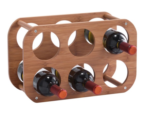 Weinregal 6Flaschen Bamboo