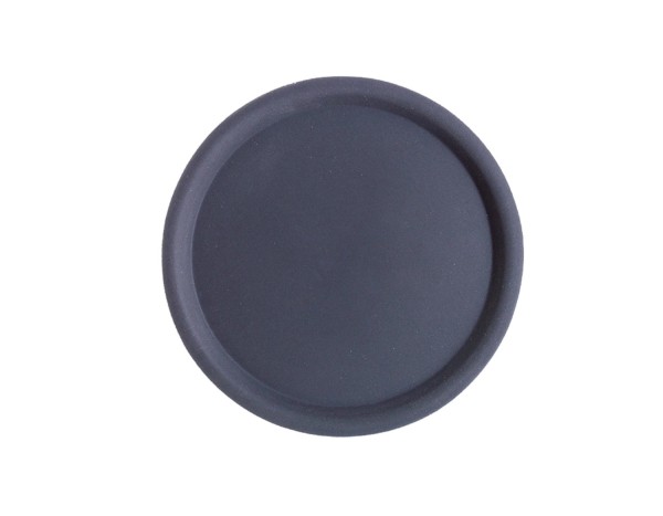 Serviertablett Happy Hour, ca. D43cm. rund, schwarz rutschf.