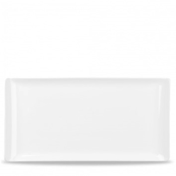 Alchmey Melamine White Buffet Tablett Rechteck 56x15.3cm