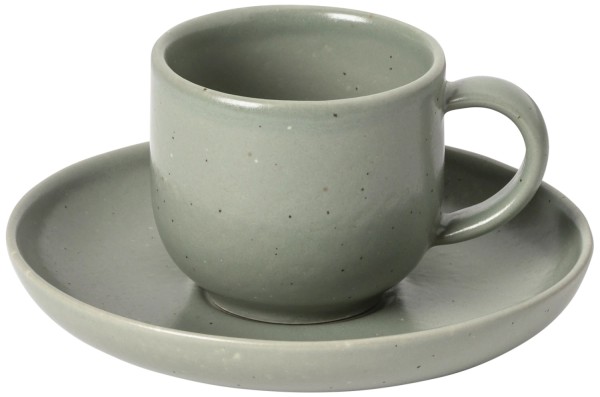 Pacifica Kaffeetasse mit Untert. 70ml D12cm H6cm artichoke