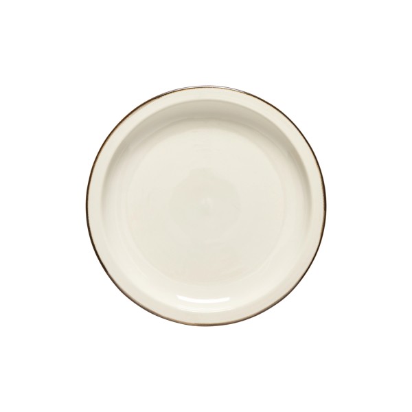 Poterie Teller flach D26.2cm H2.8cm cream-latte