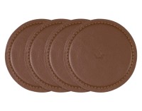 Untersetzer Leder 4St brown