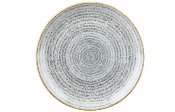 S.P. Homespun Stone Grey Coupe Teller flach 16.5cm