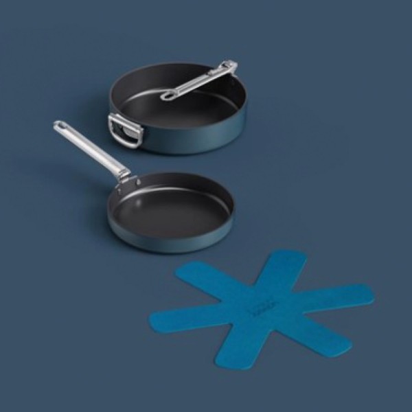 2er Set Space Bratpfannen 24+28cm +1x Pfannenschutz