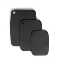 Schneidebrett schwarz 44x32.5cm Dicke 0.06cm Eckenschutz