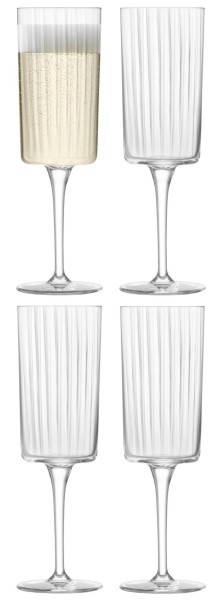 4er Set Gio Line Champagnerglas 210ml transparent