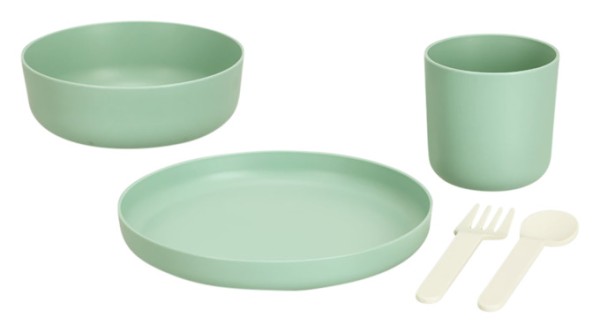 Kinder-Geschirr 5tlg. salbei