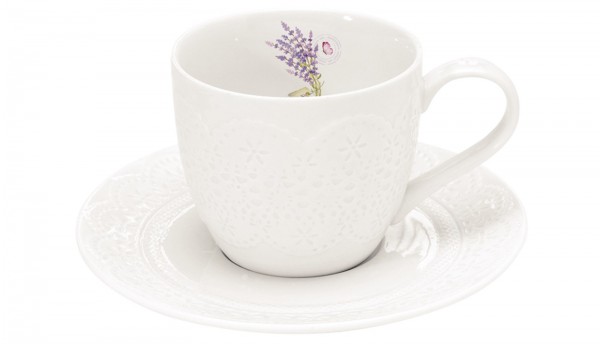 Bouquet de Lavande Tee-Obertasse m. Untertasse, 250 ml