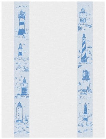 MARITIM LEUCHTTÜRME Geschirrtuch MEYER-MAYOR blau 50x70cm