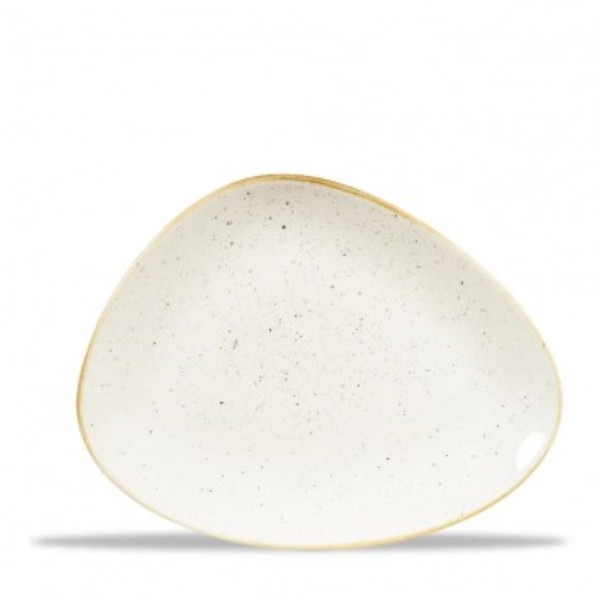Stonecast Barley White Triangel Platte 26.5x20.5cm