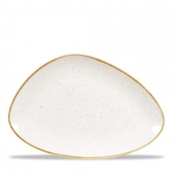 Stonecast Barley White Triangel Platte 30.4x20.5cm