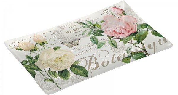 Botanique Glasplatte, 15.5x9.5 cm