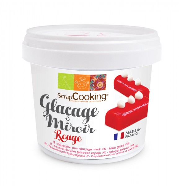 Fertigmischung Spiegelglasur rot, 220 g
