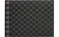 PP-Tischset gewebt, eckig, schwarz+taupe, 30x40 cm