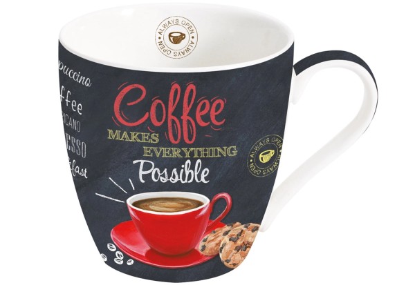 Its coffee time Porzellanbecher in Geschenkbox, 350ml