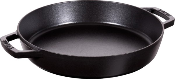 Paella-Pfanne 34cm, Schwarz, Gusseisen
