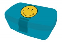 Smiley Lunchbox, blau, 16.9x12x6.6cm