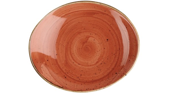 Stonecast Spiced Orange Platte oval 19x16cm