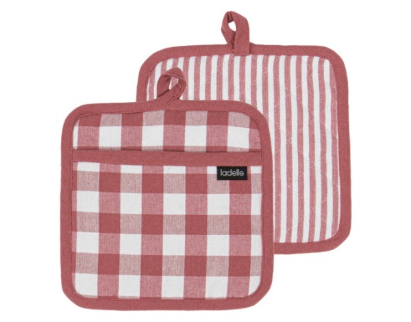 Topflappen Gingham 21x21 2Stk.