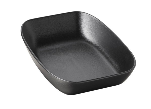Rechteckige Auflaufform, 20.7x14.4x4.8, gusseisen-optik