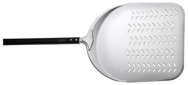 Pizzaschieber Alu rechteckig perforiert 33cm L total 187cm