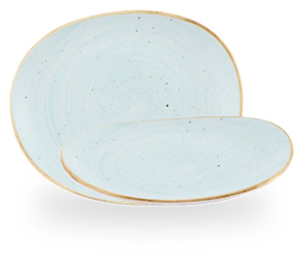 Stonecast Duck Egg blue Organic Teller 18.5x15.5cm