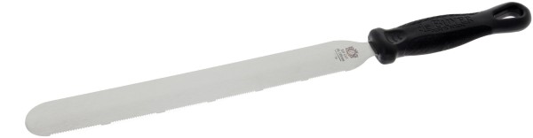 Kuchenspachtel einseitig gezahnt Länge Klinge 35cm