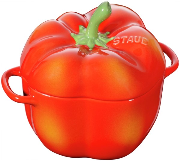 Cocotte 11cm, Peperoni rot, Keramik