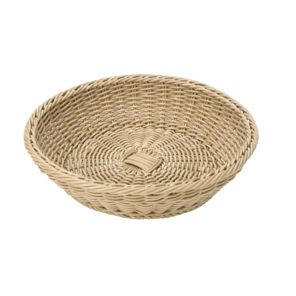 Schale rund, h-beige, 37x9cm