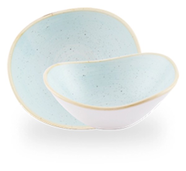 Stonecast Duck Egg blue Organic Schüssel D15.5cm
