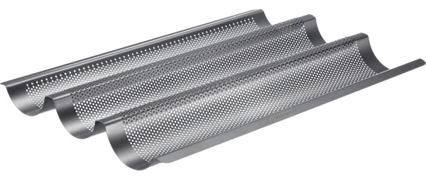 3er Baguette Backform Long, 38.5x28cm